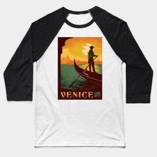 Vintage Travel Poster - Venice, Italy Baseball T-Shirt